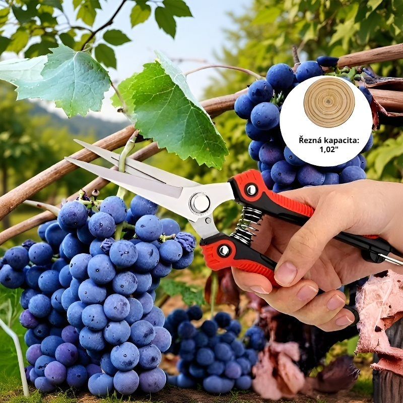 Zahradnické nůžky s úsporou síly