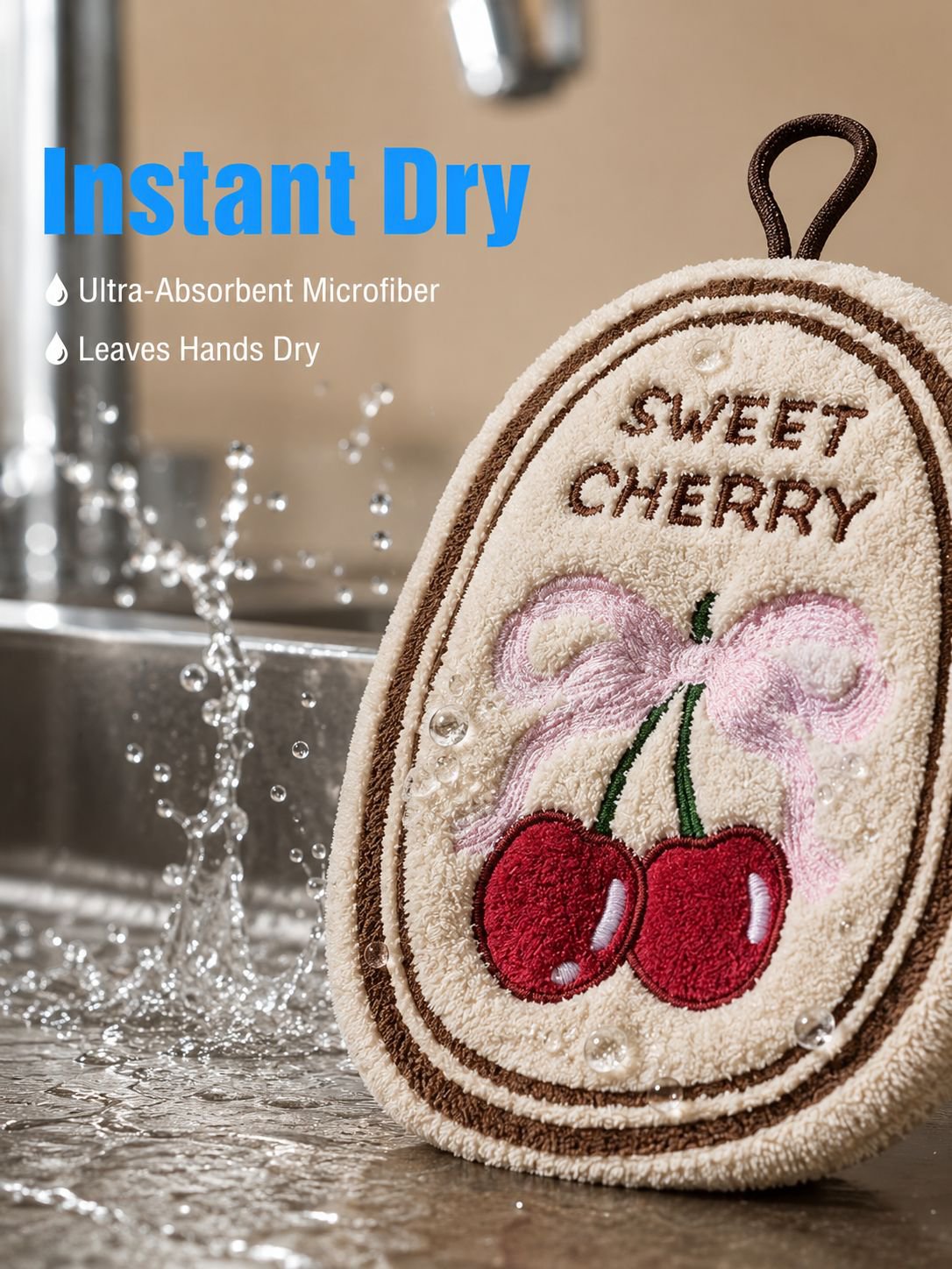 Home Hanging Absorbent Hand Towel