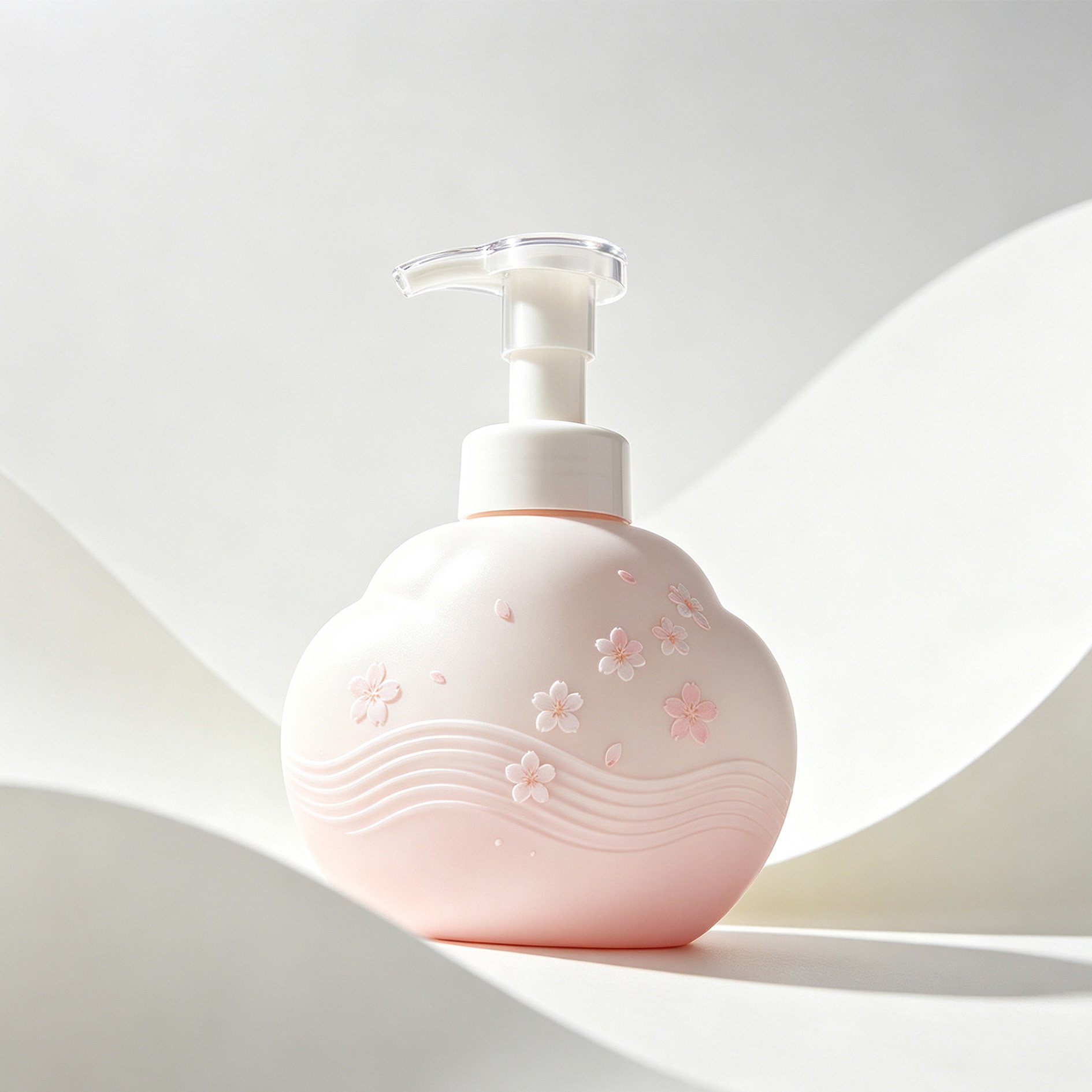 桜の香りの泡洗顔ボトル