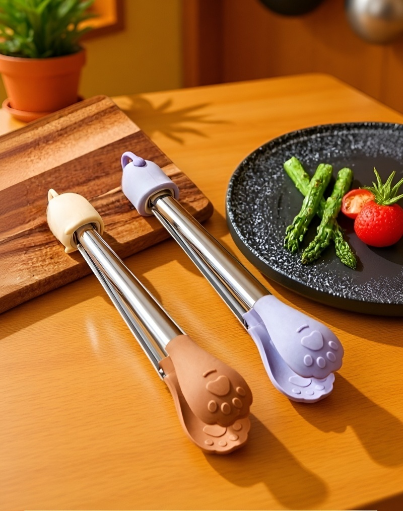 高溫耐熱不銹鋼食物夾使用情境