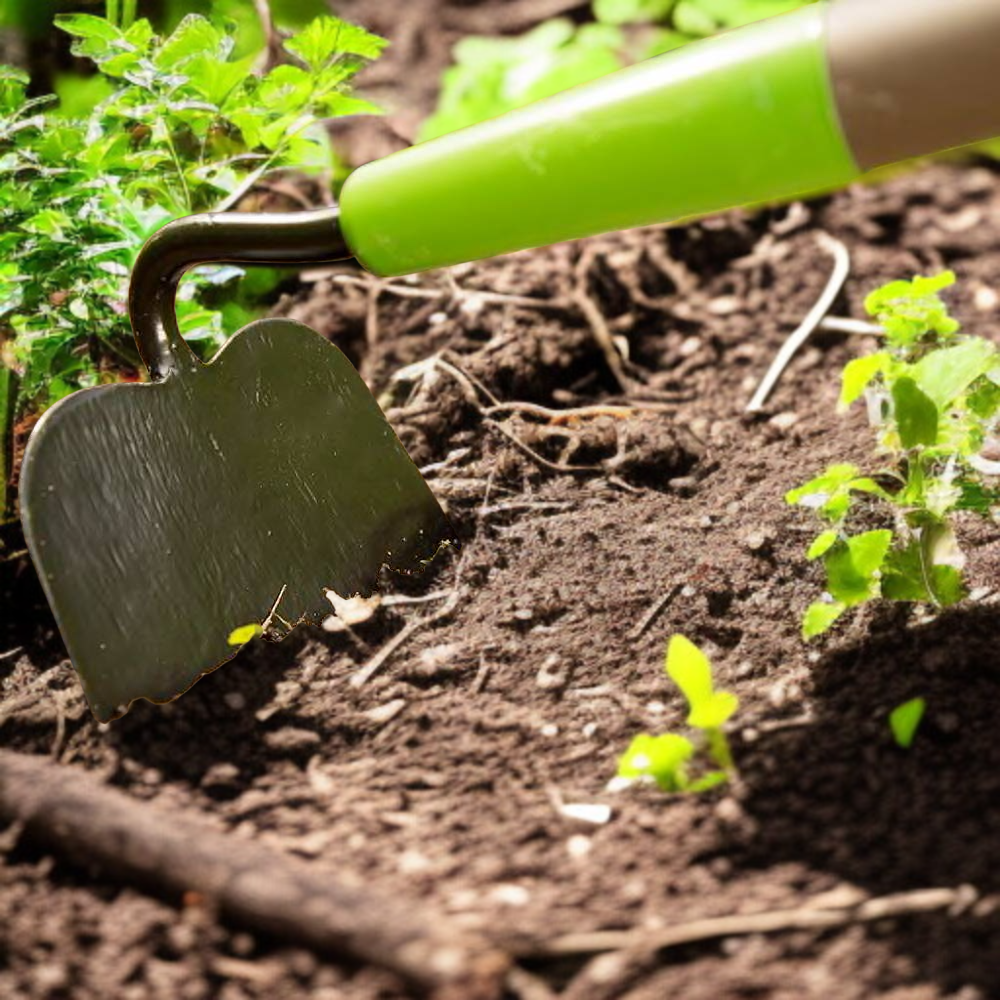 Garten geschmiedete Unkrauthacke mit Holzgriff und individuellem Logo, landwirtschaftliches Werkzeug
