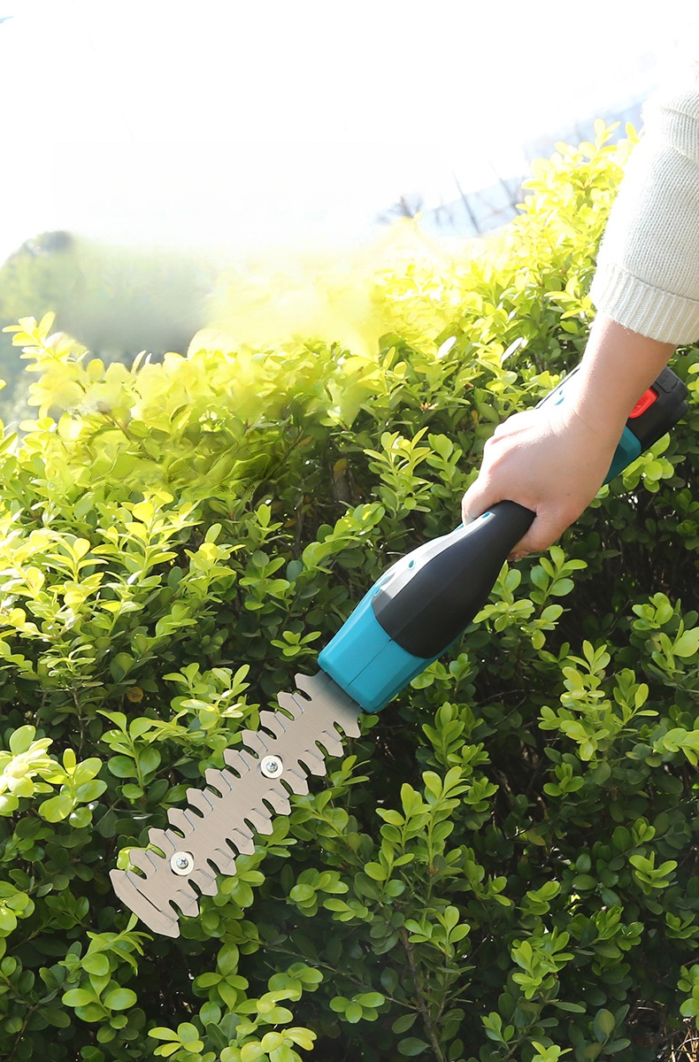 Compact multi-functional electric lawn mower for home use