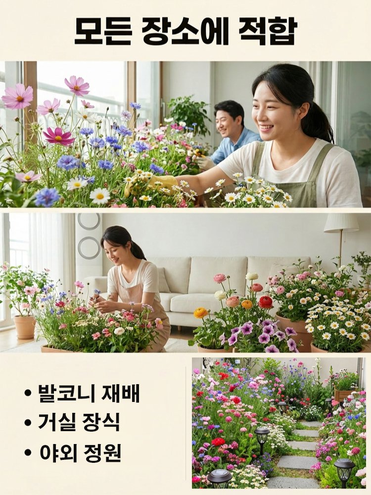 【24만명 구매】재배가 쉬운 혼합 꽃 씨앗
