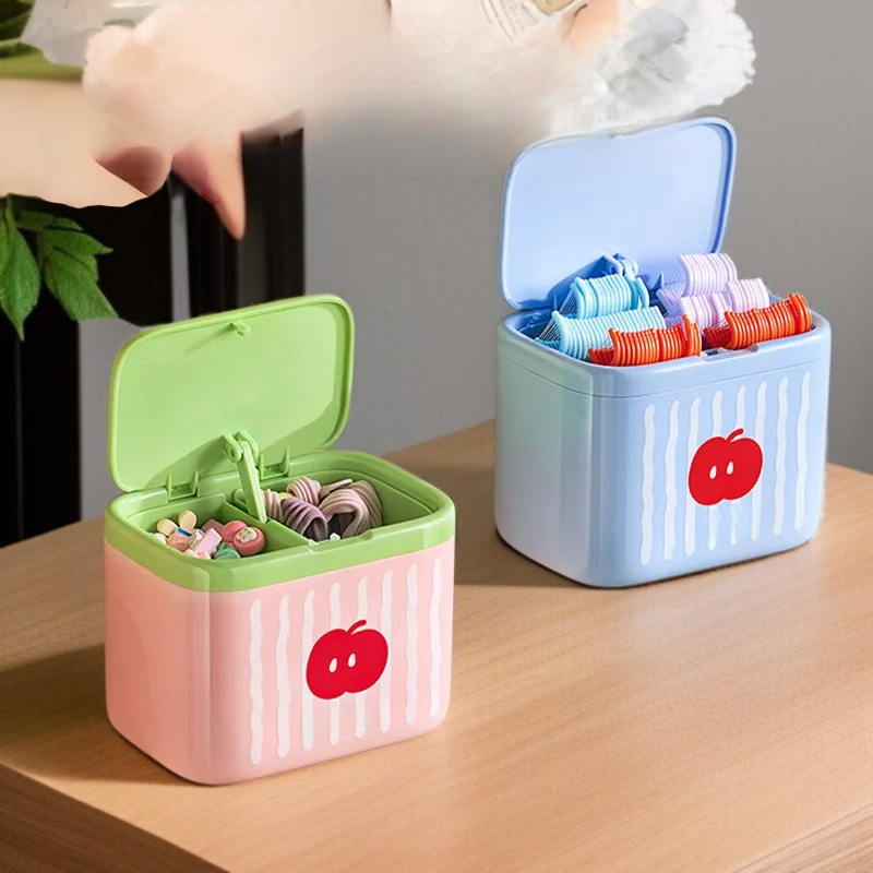 테이블 상판 세련되고 실용적인 자동 승강 승강 면봉 케이스 화장솜 실용 케이스