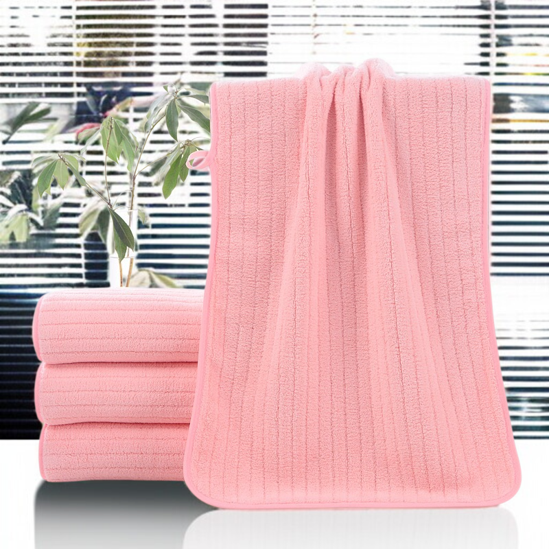 코랄 잔 가느다란 타월