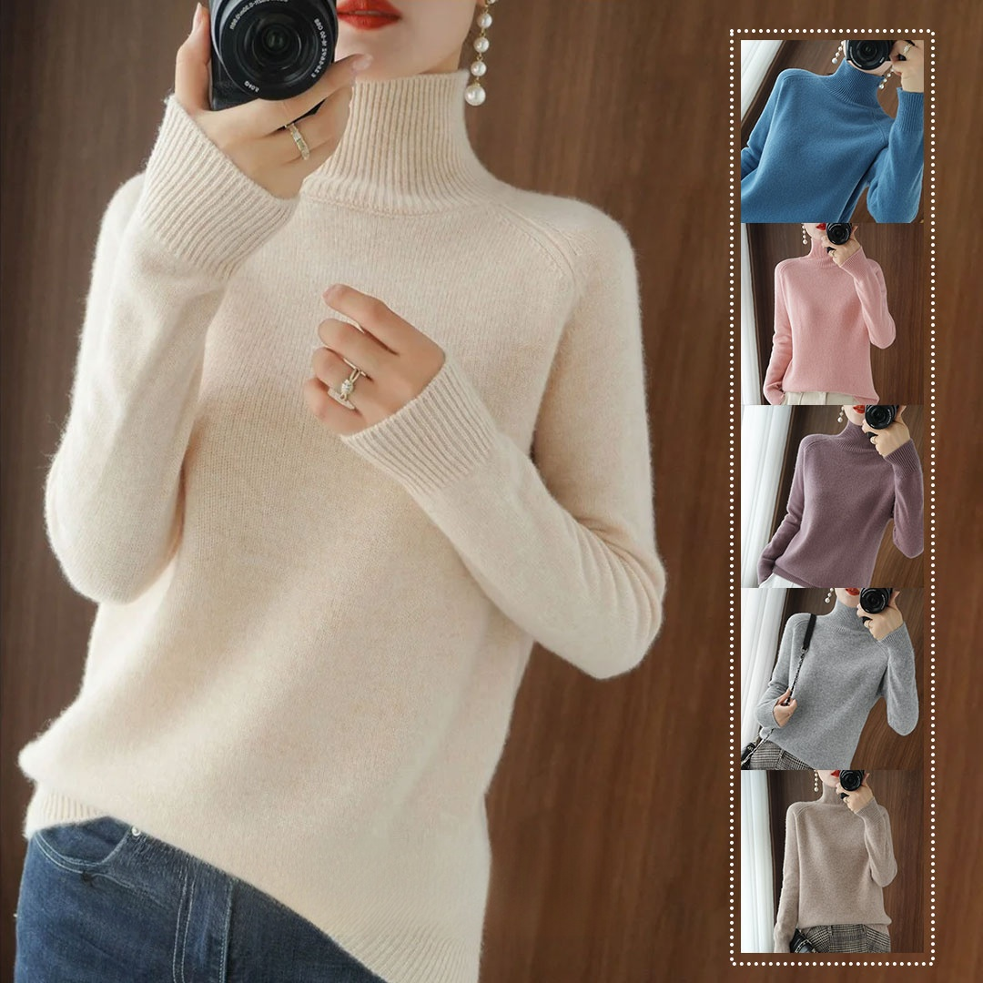 カシミヤ100％【おしゃれでかわいカシミヤニット】本日限定で半額