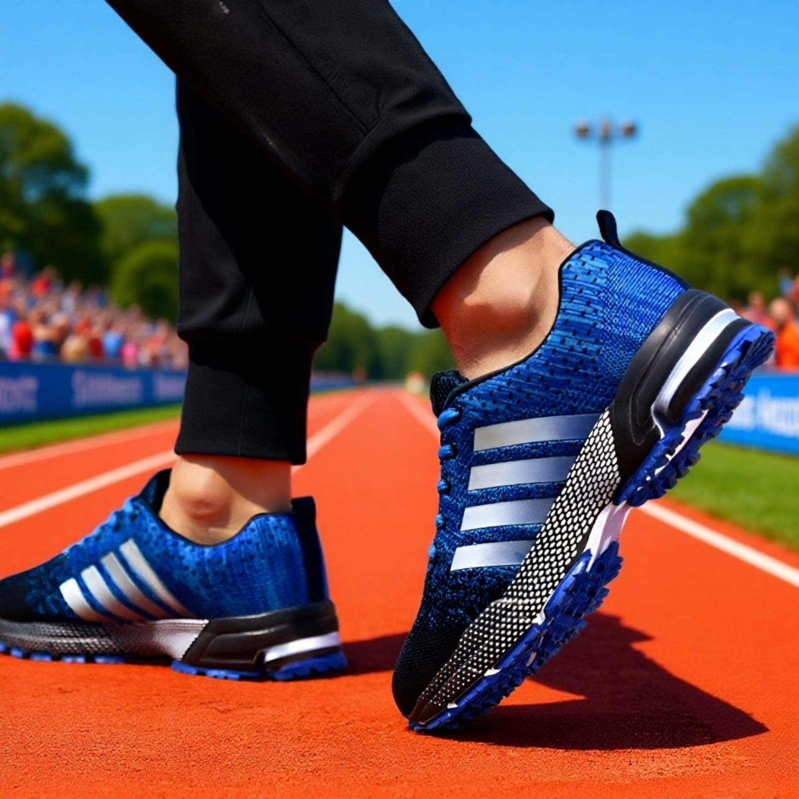 通気性のあるフライニットメッシュシューズ