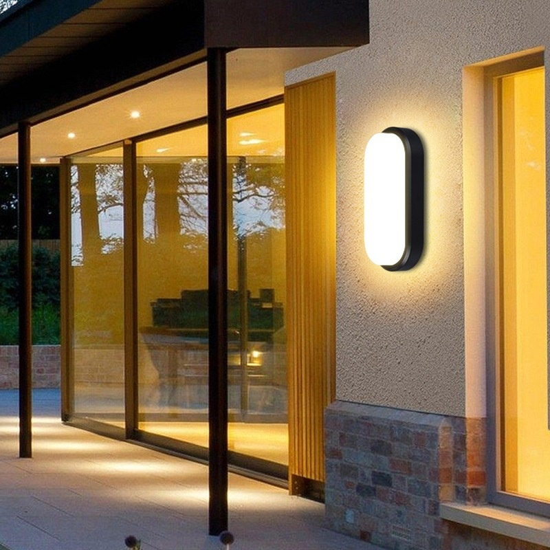 โคมไฟเพดานนำแสงป้องกันความชื้นโคมไฟห้องน้ำรูปไข่