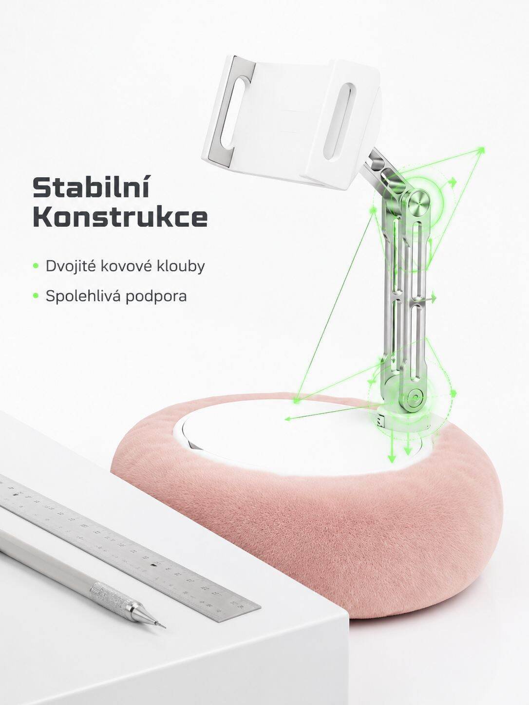 Stojan na tablet při sledování videa