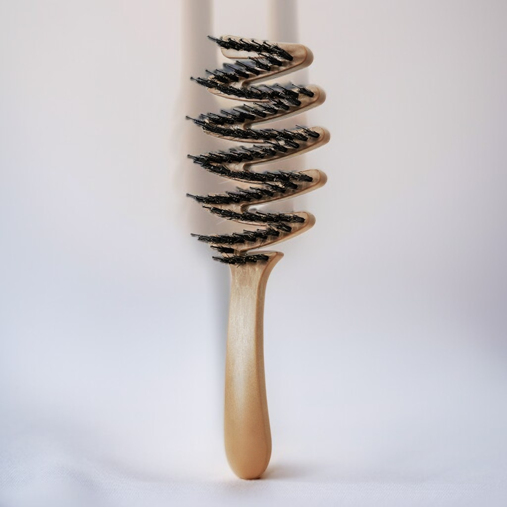 정전기 방지 돼지털 접이식 헤어케어 푹신한 빗