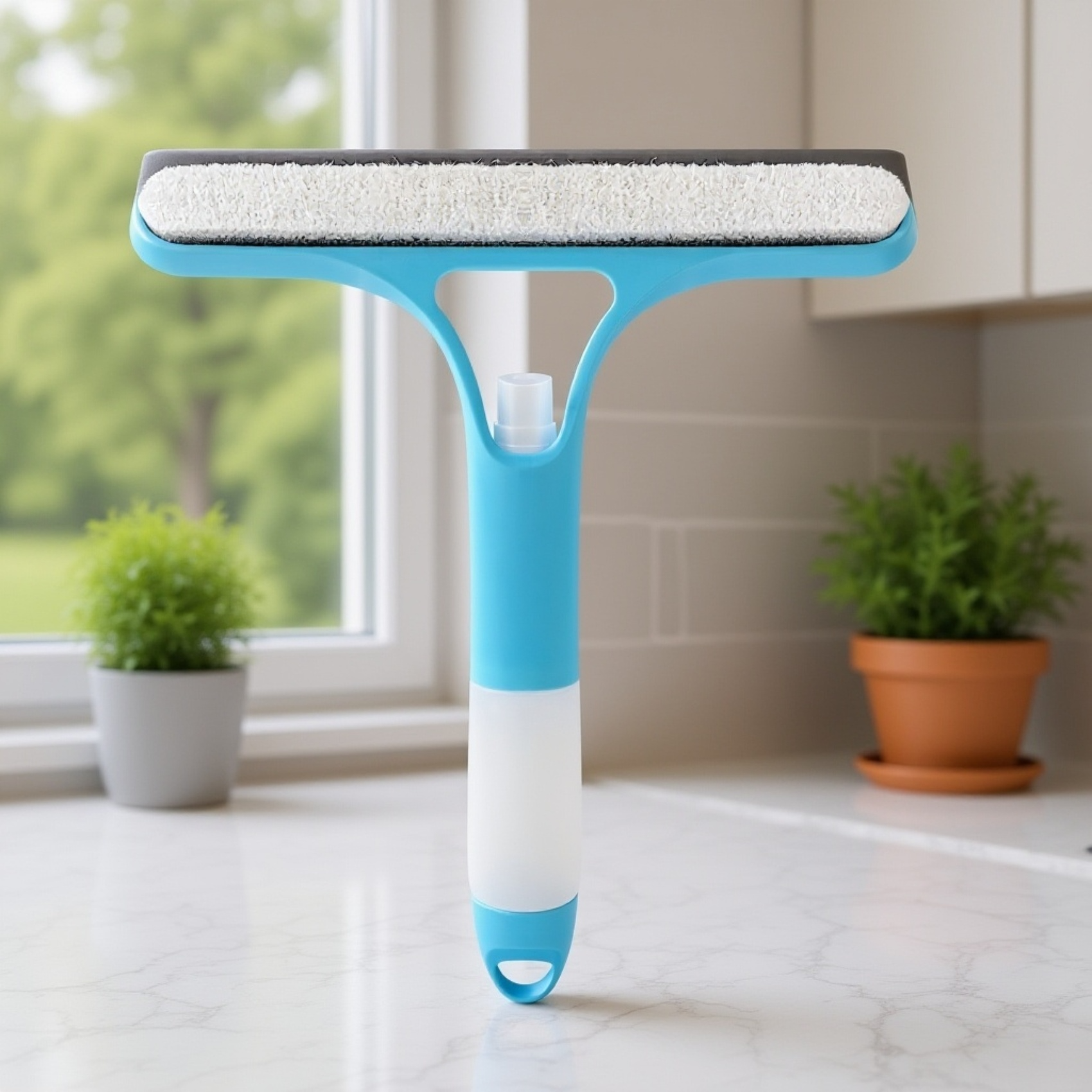 Auto-Scheibenwischer mit Sprühflasche für klare Sicht