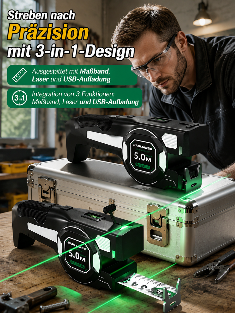 2-in-1-Laser-Entfernungsmesser