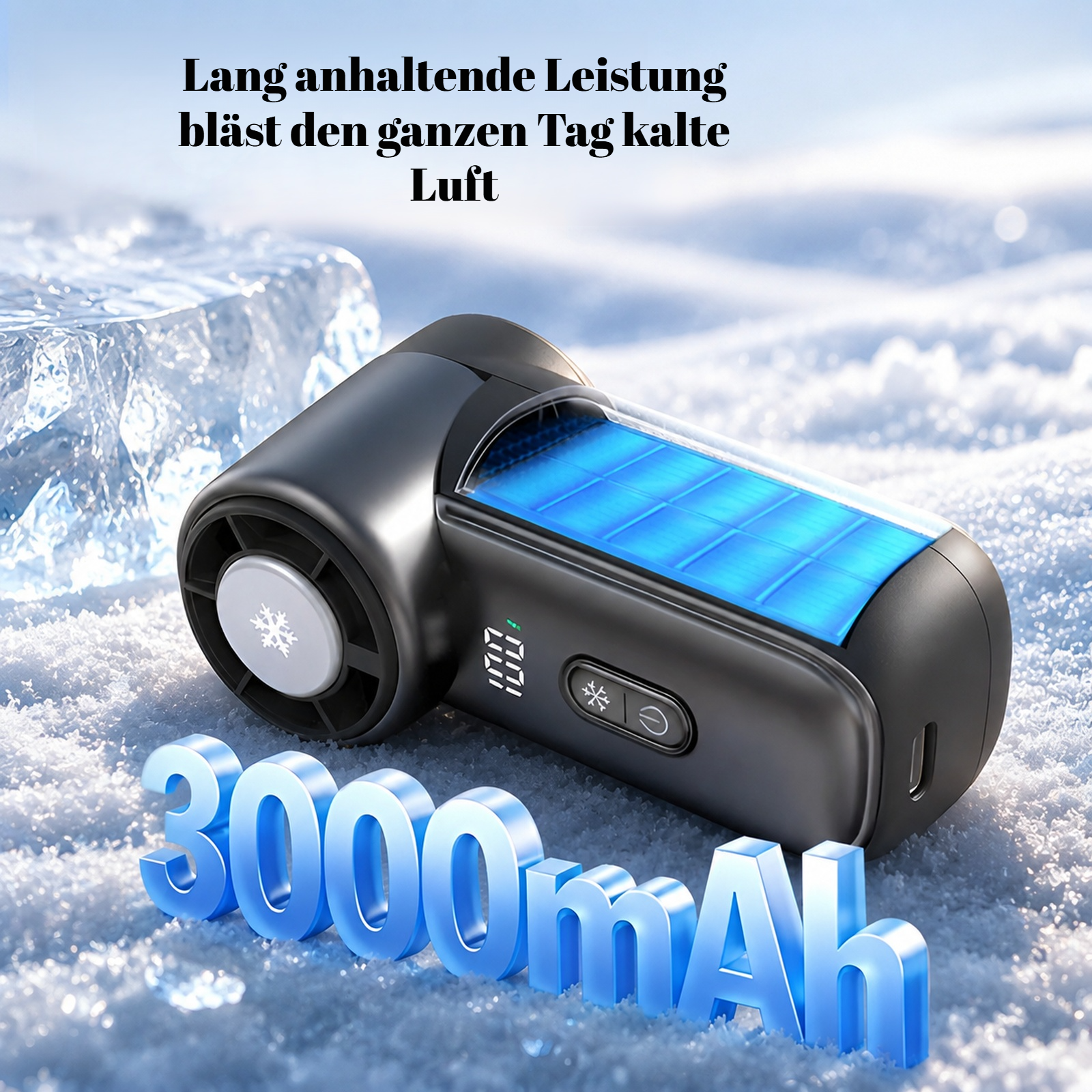 Mobiler Ventilator mit langlebigem Akku