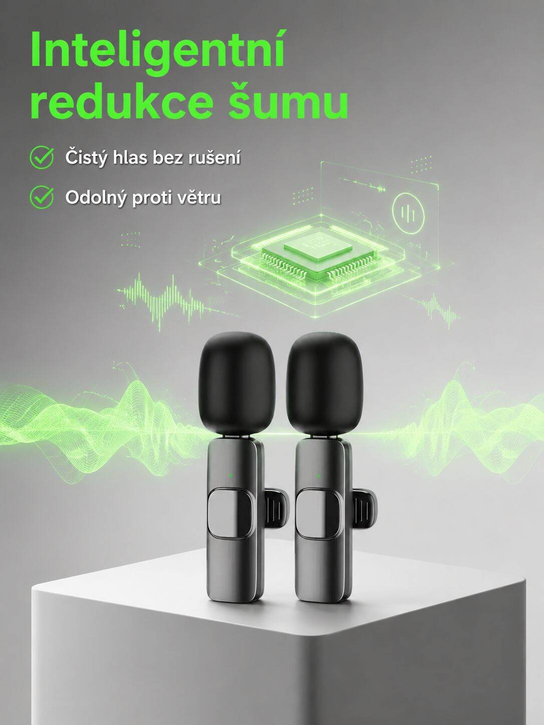 Bezdrátový mikrofon pro streamování a online schůzky
