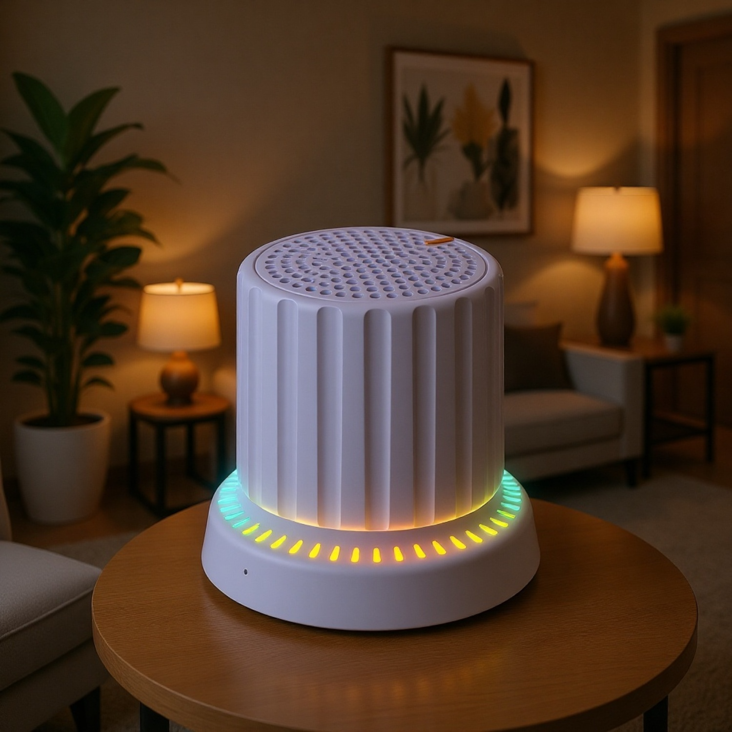 Haut-parleur Bluetooth à bouton magnétique en charge