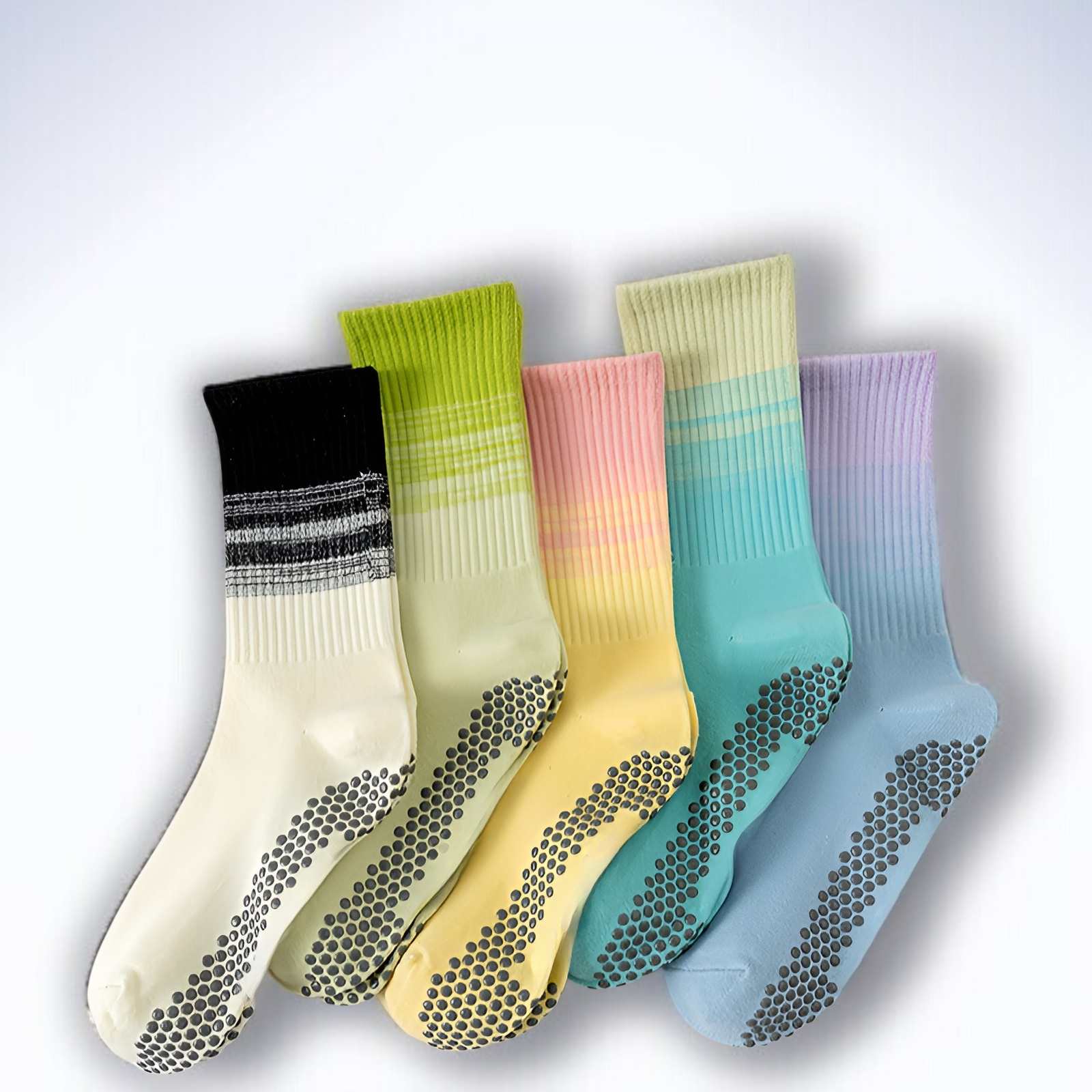 중통 디자인의 편안한 요가 양말