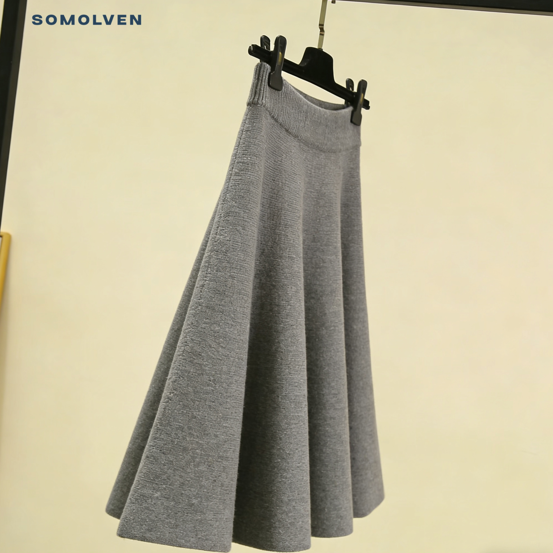 ニットミディスカート