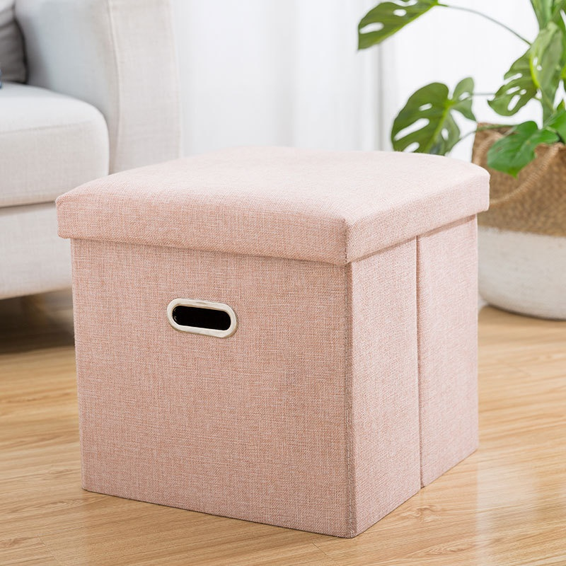 Fabric Foldable Shoe Changing Chair Storage Sofa Dustproof Home