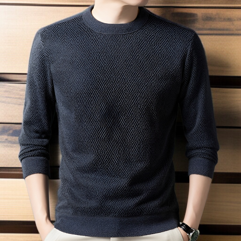 남자 추동 자카드 스웨터 남 기모 니트 레깅스 남자 니트 자카드 니트 레깅스