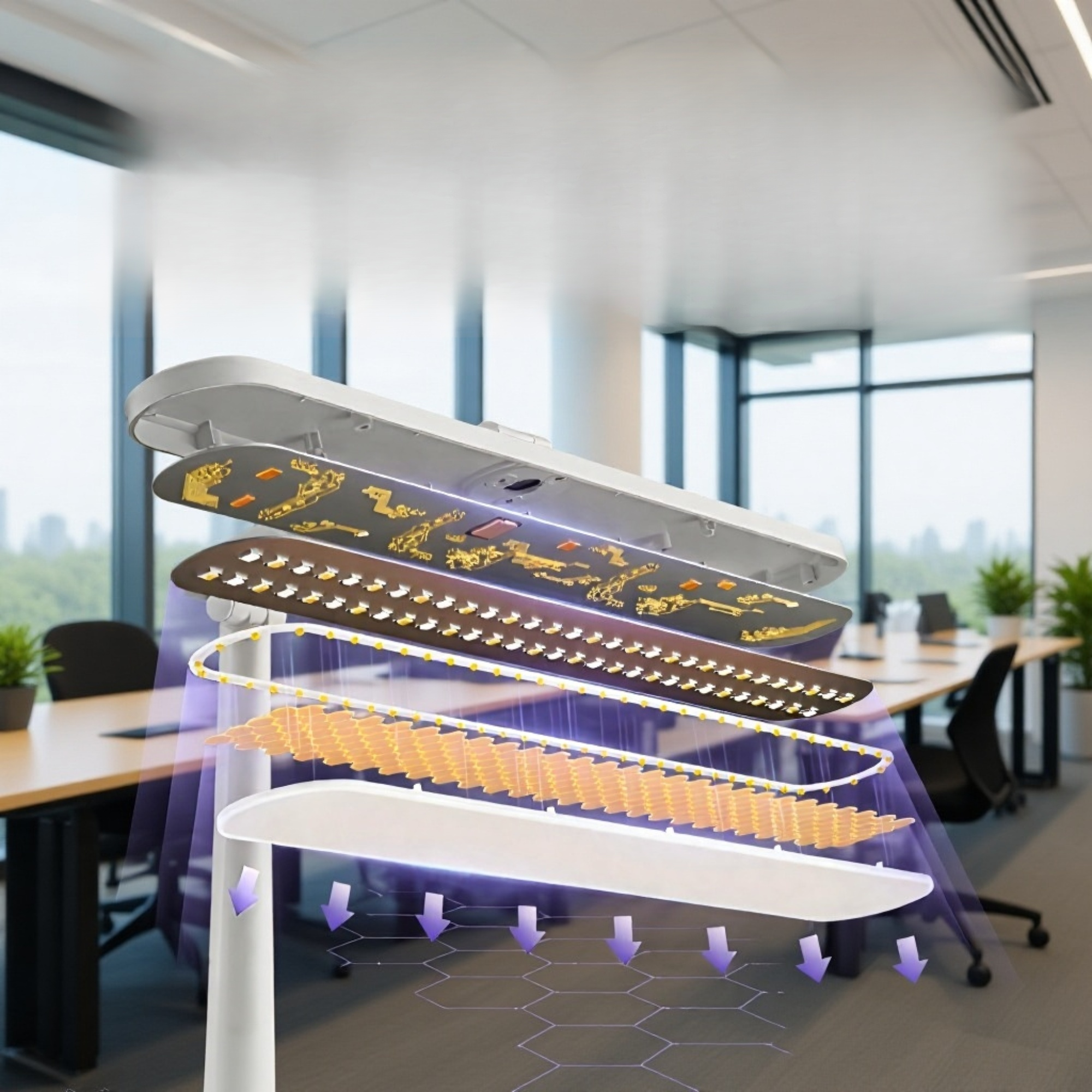 Desk Lamp with Touch Control and Multiple Lighting Modes