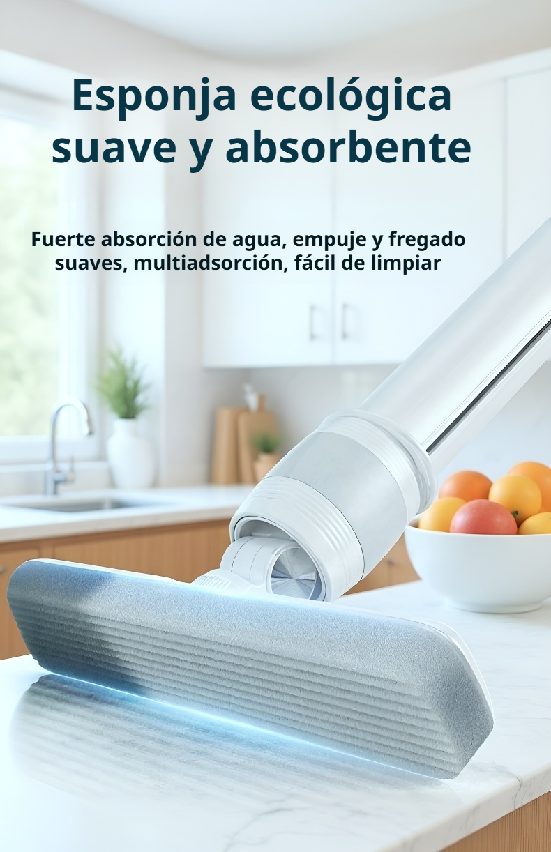 Fregona compacta sin necesidad de lavar a mano
