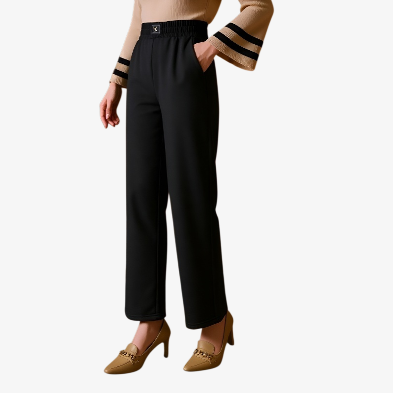 여성 캐주얼 패션 기모 도톰 와이드 팬츠 쉬넬 캐주얼 팬츠 추동 기모 와이드 팬츠 코듀로이 캐주얼 팬츠