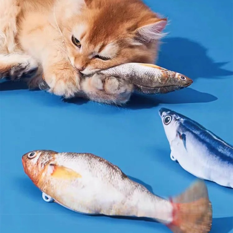 Elektrisches Katzenspielzeug mit simuliertem Fisch