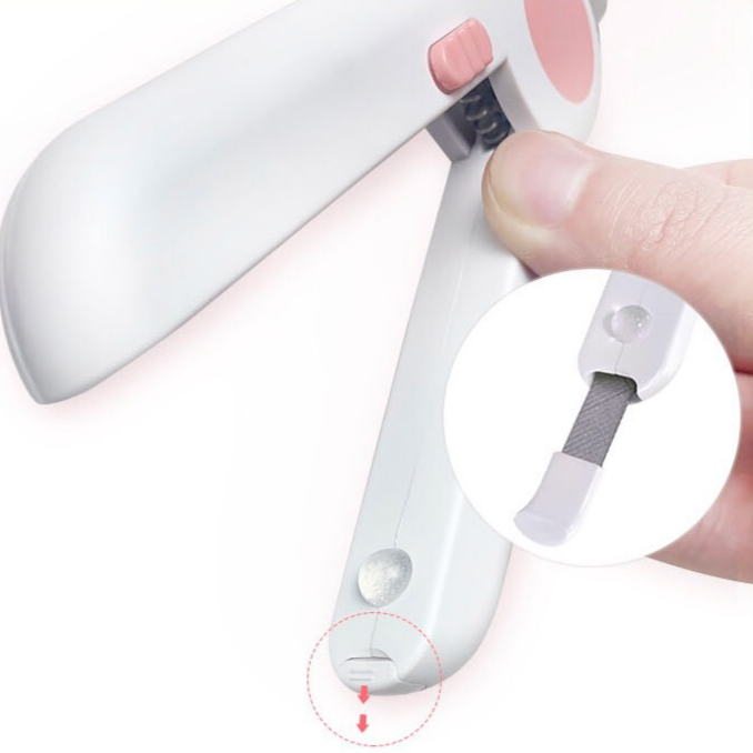 狗狗寵物指甲剪用品 可調發光防血位指甲鉗 貓咪狗狗通用磨甲器 孔徑可調節LED燈光修指甲工具