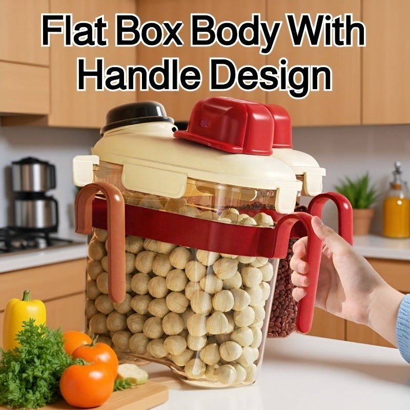 Kitchen moisture-proof transparent mixed grain sealed jar