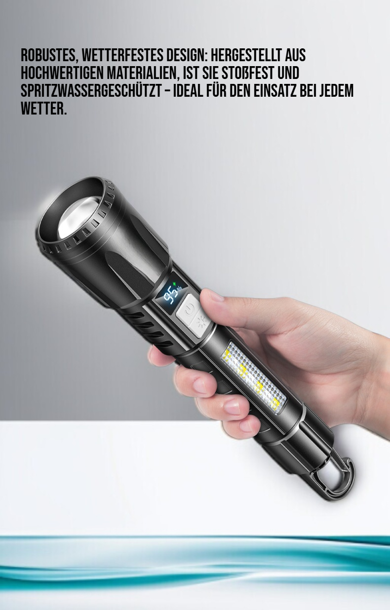 Multifunktionale Außenbeleuchtung Taschenlampe mit LED für Outdoor