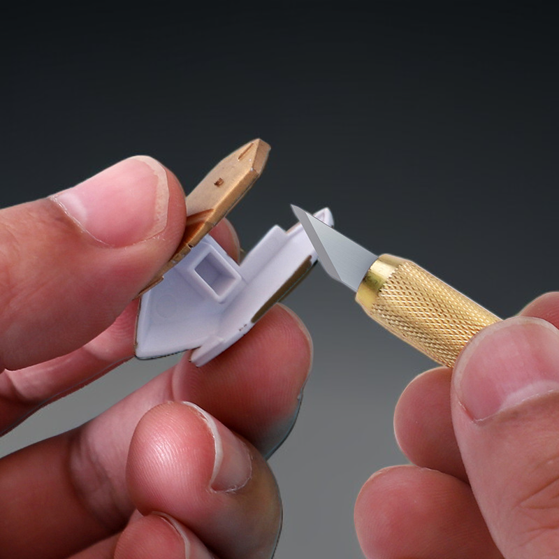 Utility knife carving detailed woodwork