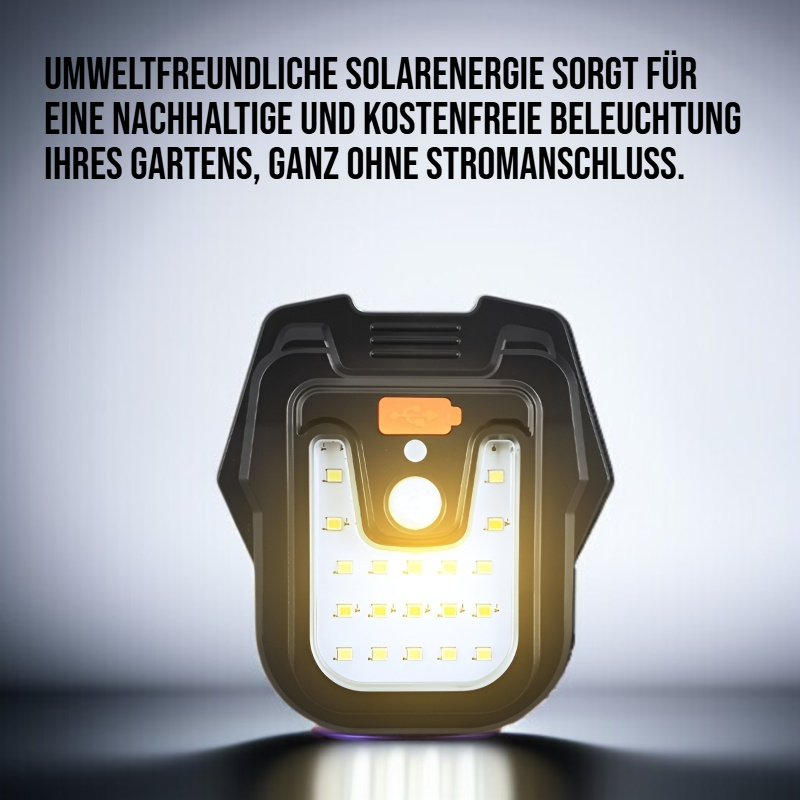 Solarenergie erheben weißes Licht Gartenluchte