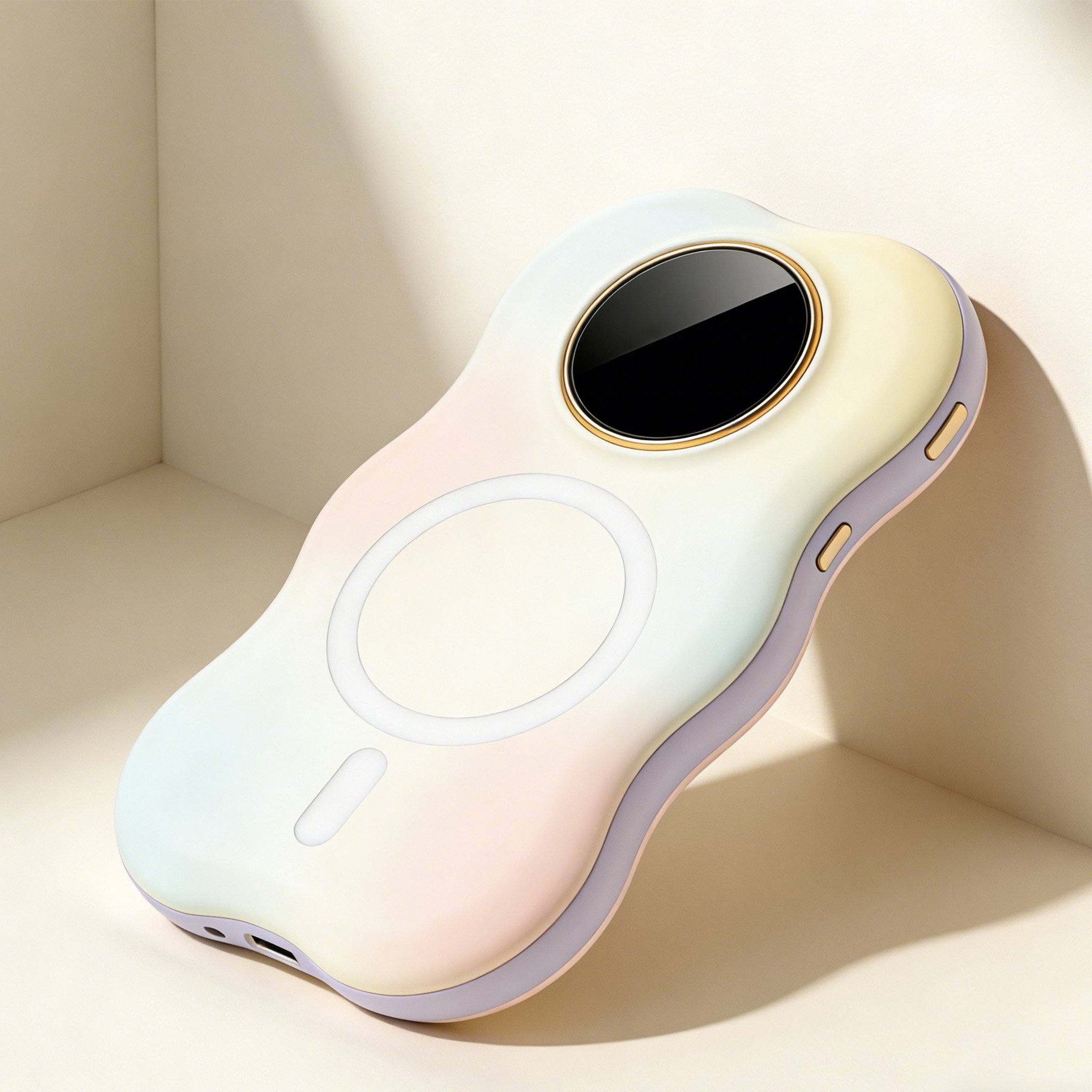 Fast charging wireless power bank in use