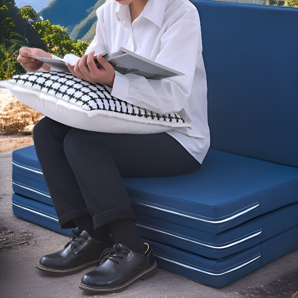 Colchón plegable para descanso, diseño portátil para exteriores