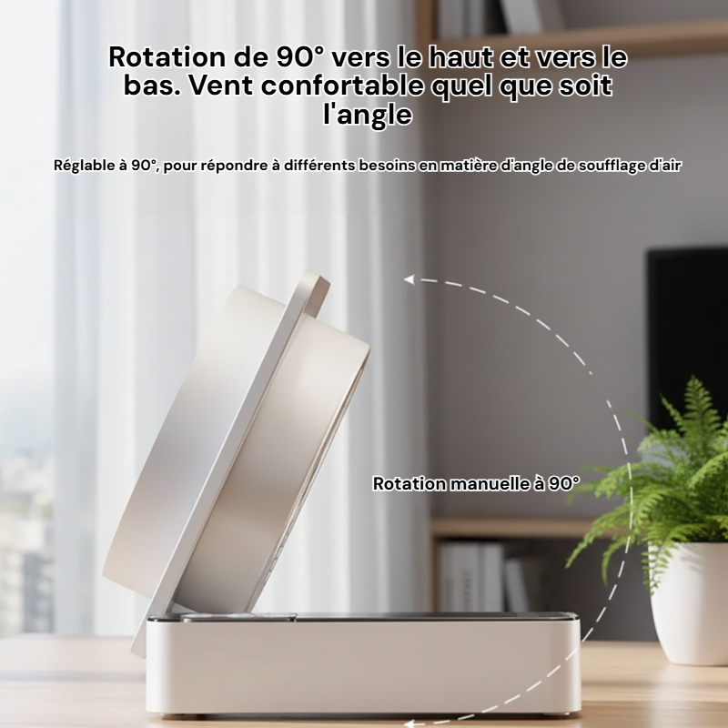 Ventilateur pliable silencieux à IA