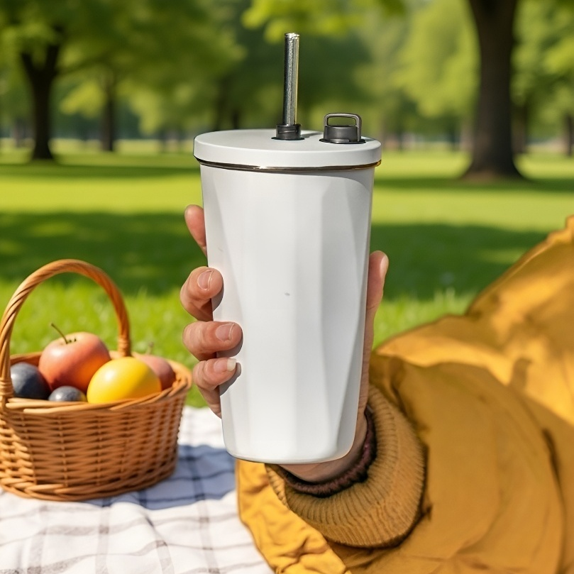 신축식 보냉 보온 빨대컵