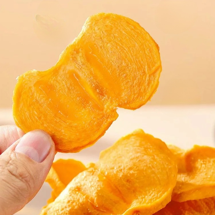 Knusprige Kaki-Chips – Frischer Snack