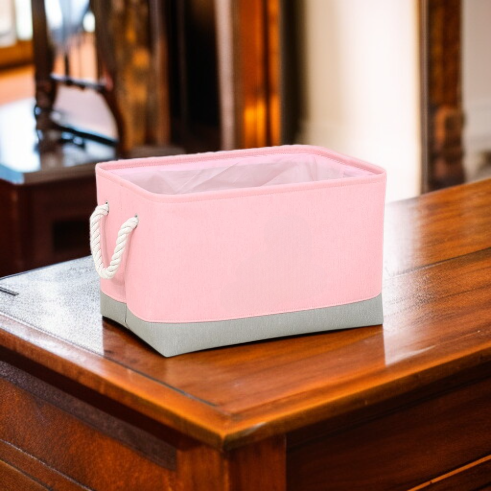 裁縫道具を整理できる布製収納バスケット