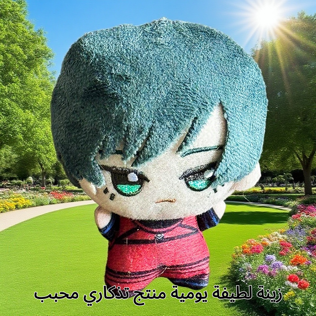 دمية مهاجم لطيفة لحقيبة وقلادة