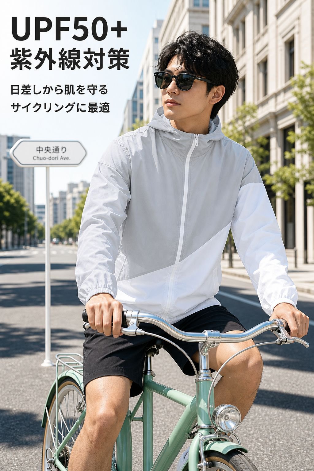 夏のトレンド男の子日焼け止めジャケット 軽量スポーツカジュアルウェア