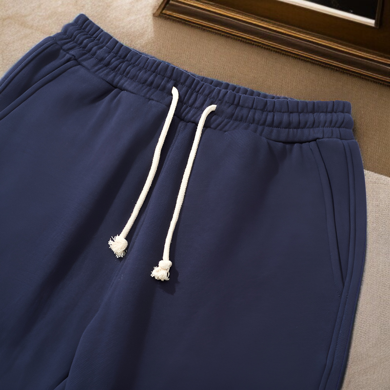 重厚360g裏起毛ストレートパンツ 男女兼用 ベーシック無地 厚手スポーツカジュアルロングパンツ