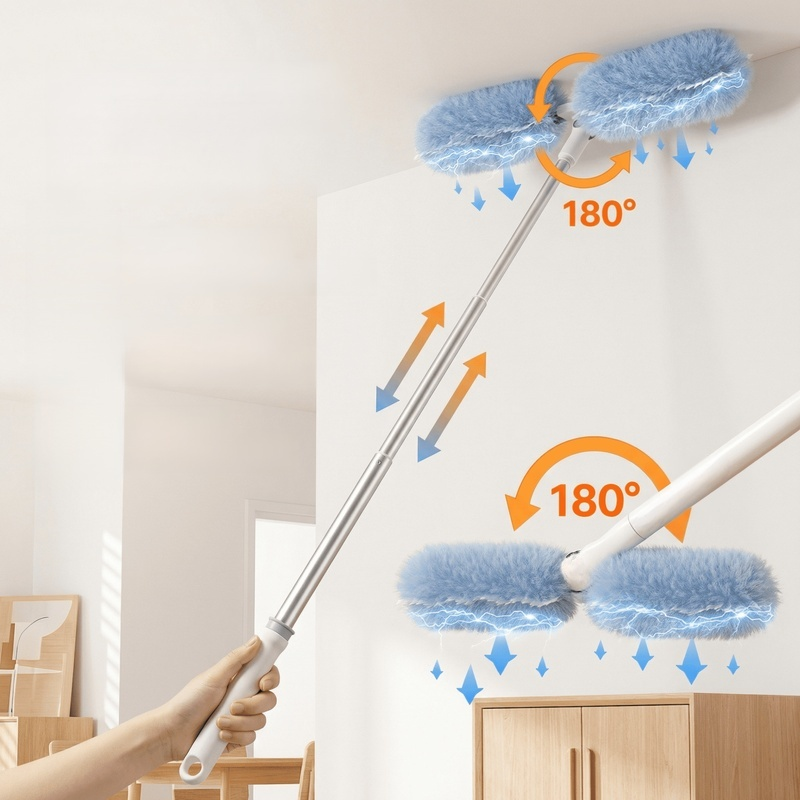 Ceiling Dedicated Telescopic Feather Duster Static Dust Remover