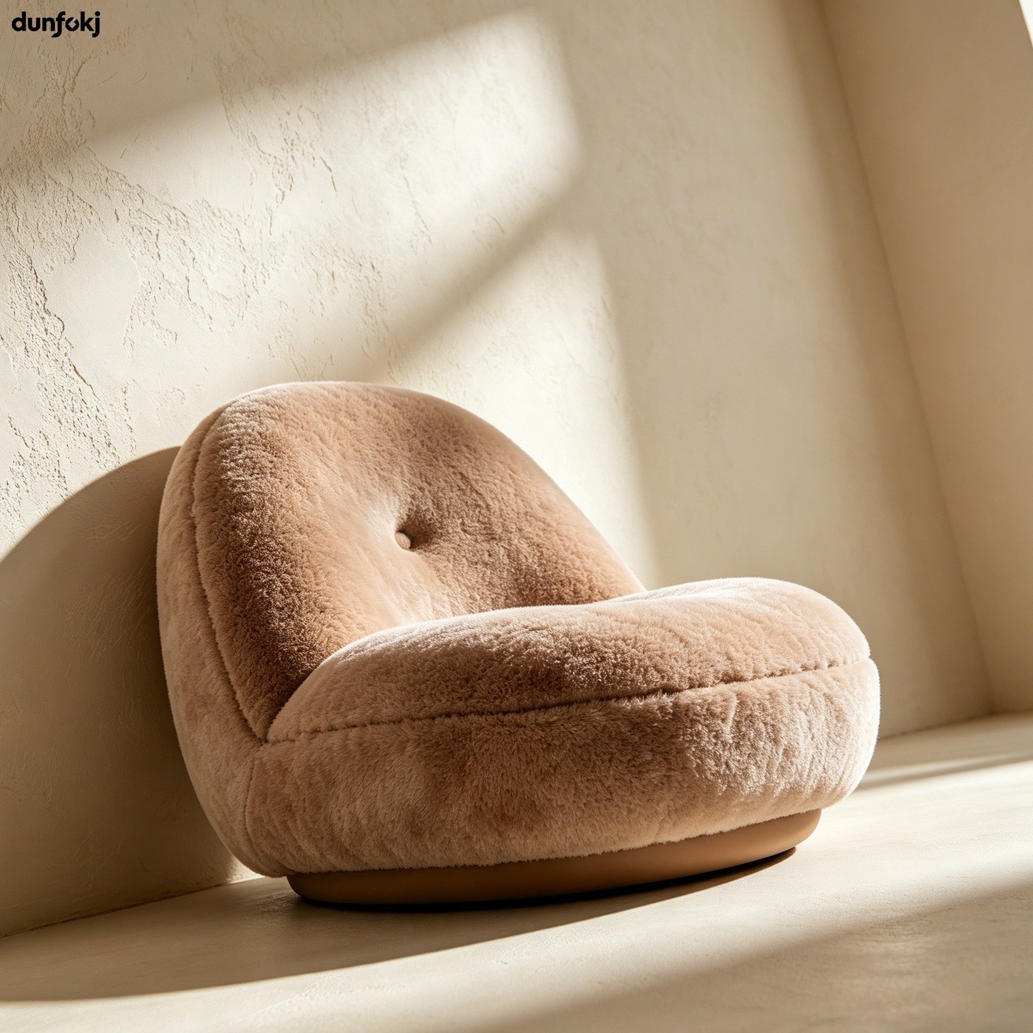 Close-up of soft and cozy seat cushion texture