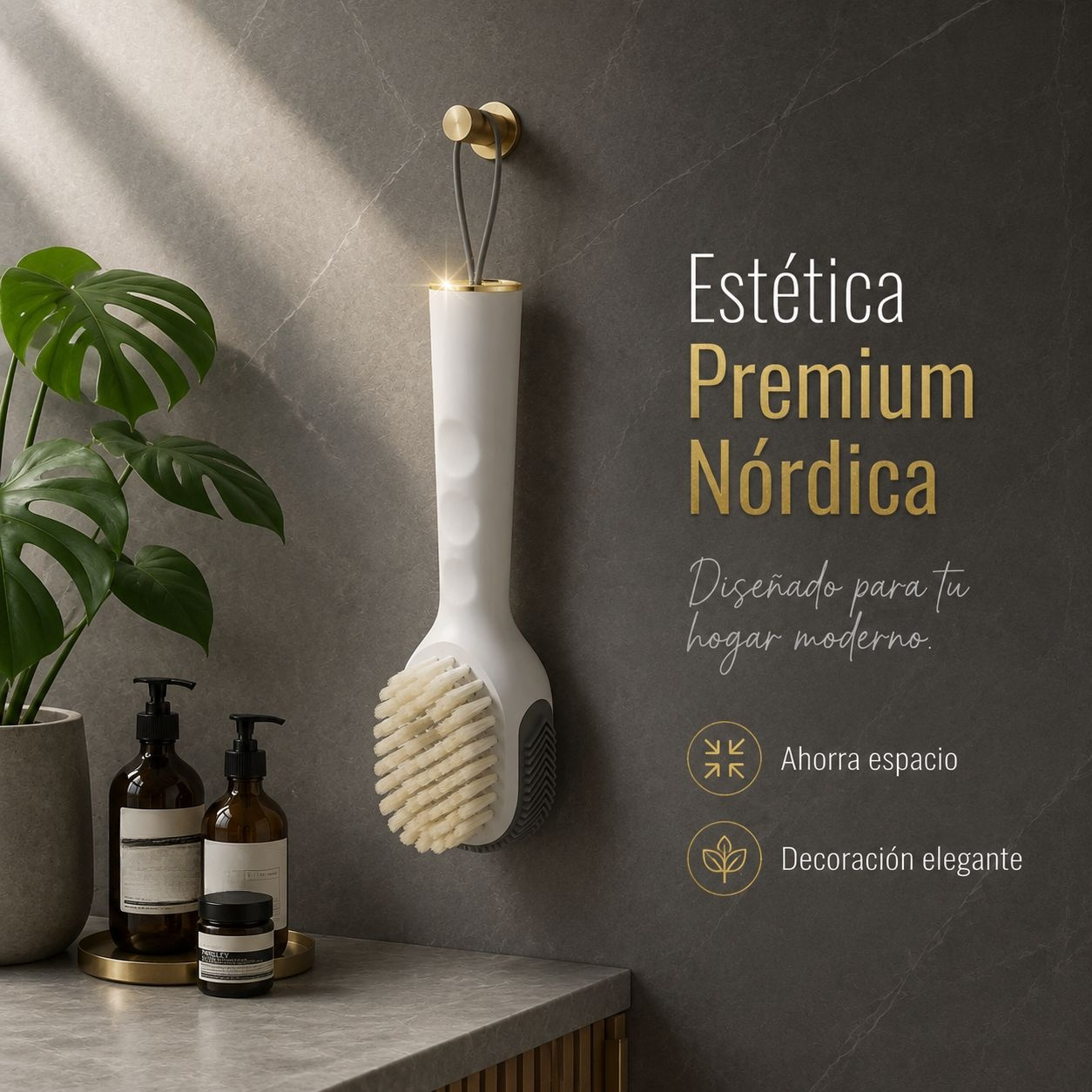 Cepillo para lavar zapatos de uso doméstico con cerdas suaves y función dosificadora