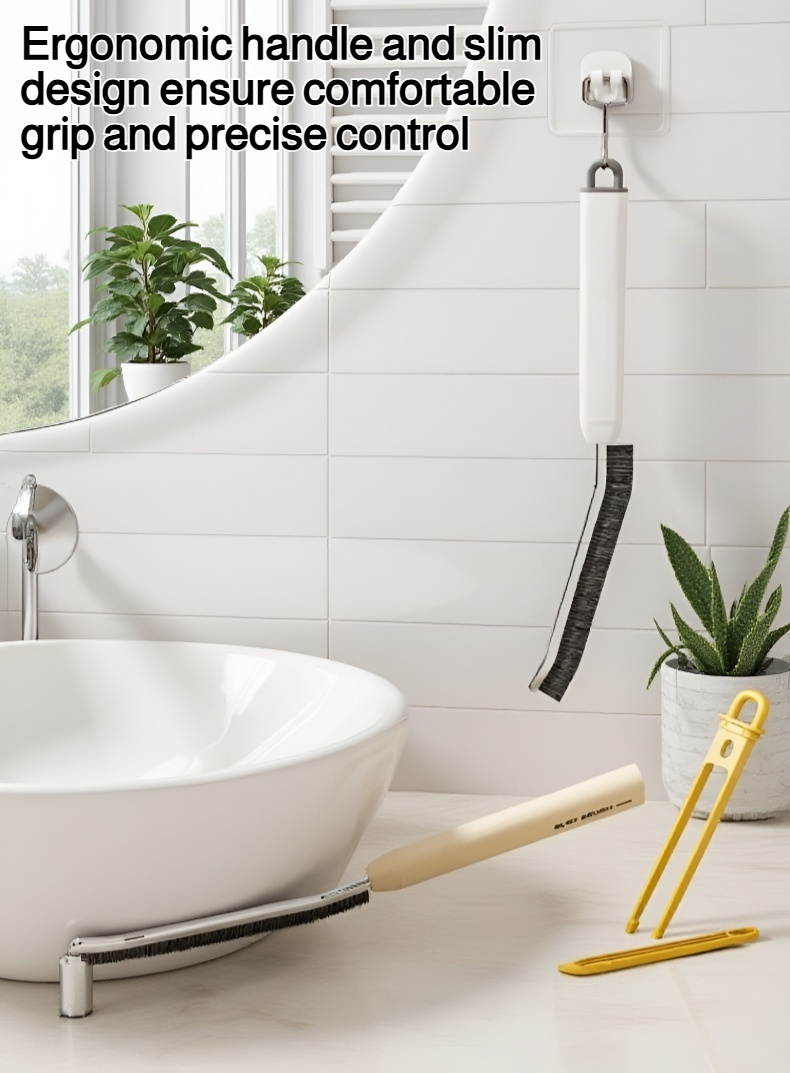 3-in-1 long crevice cleaning brush for narrow spaces