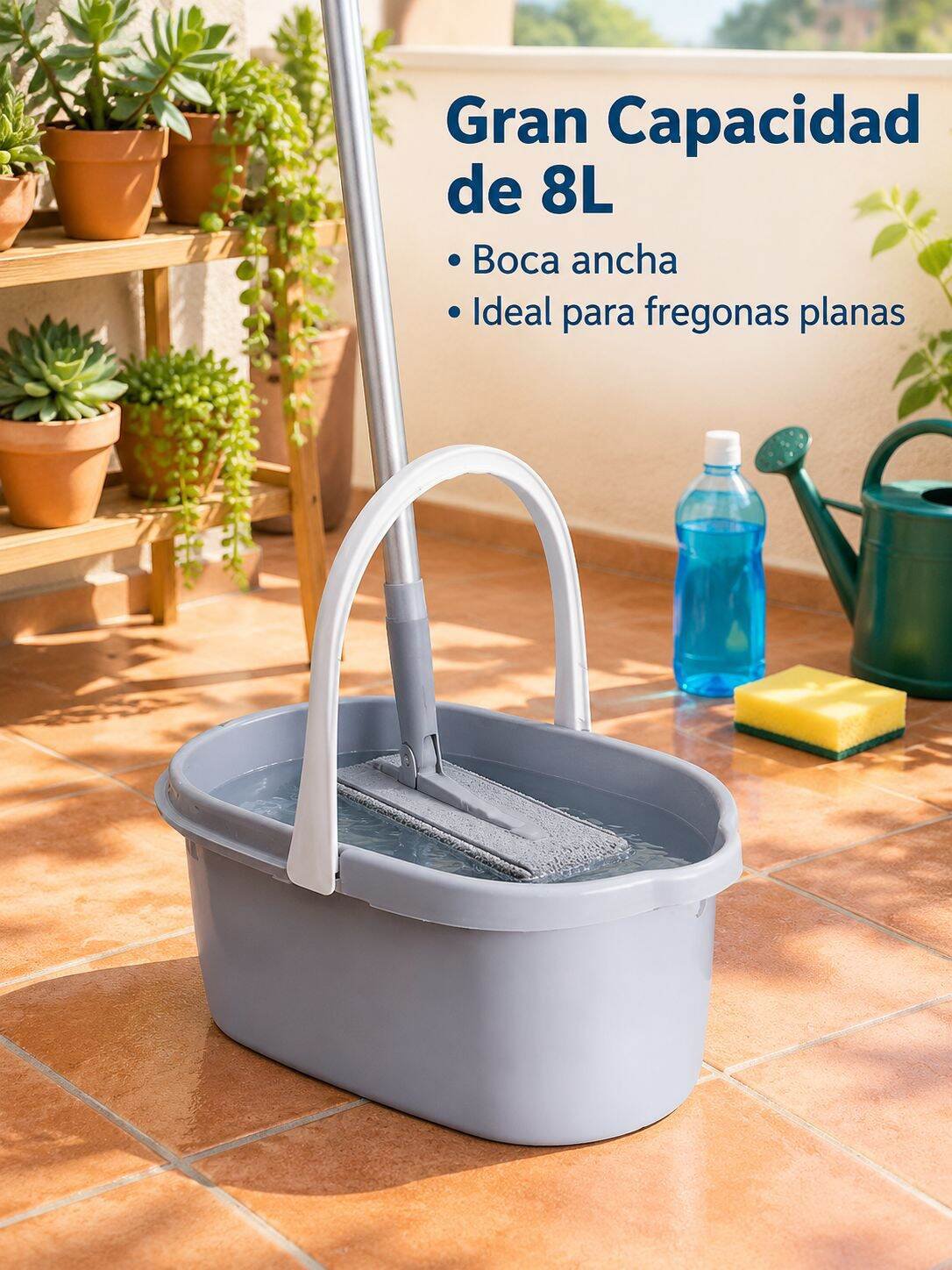 Cubo de fregona portátil de limpieza grueso