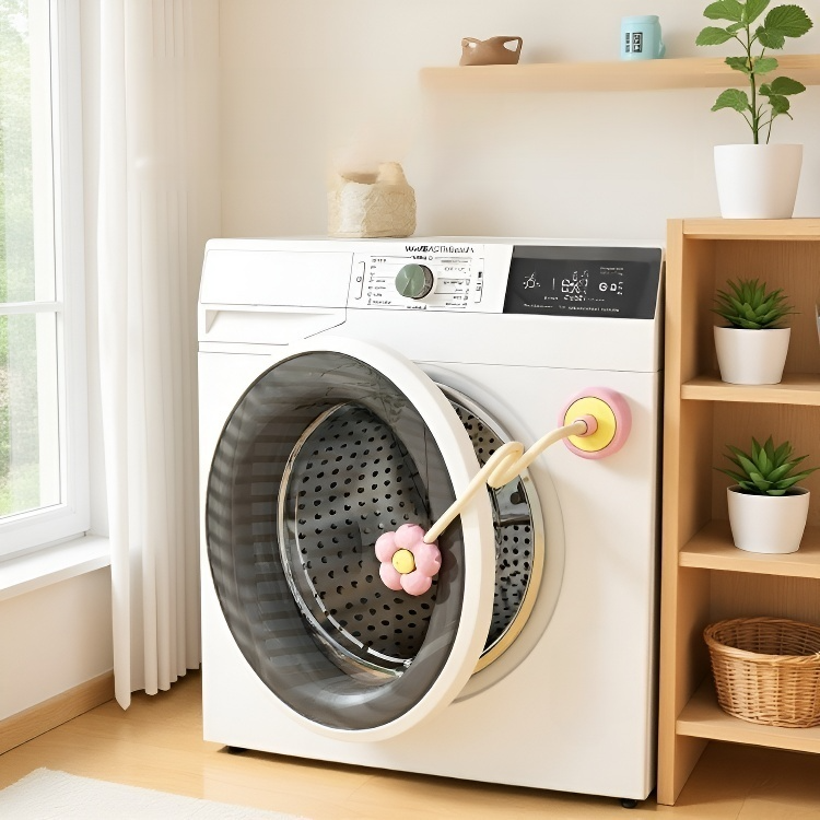 꽃모양 통풍 세탁기 흡착 받침대