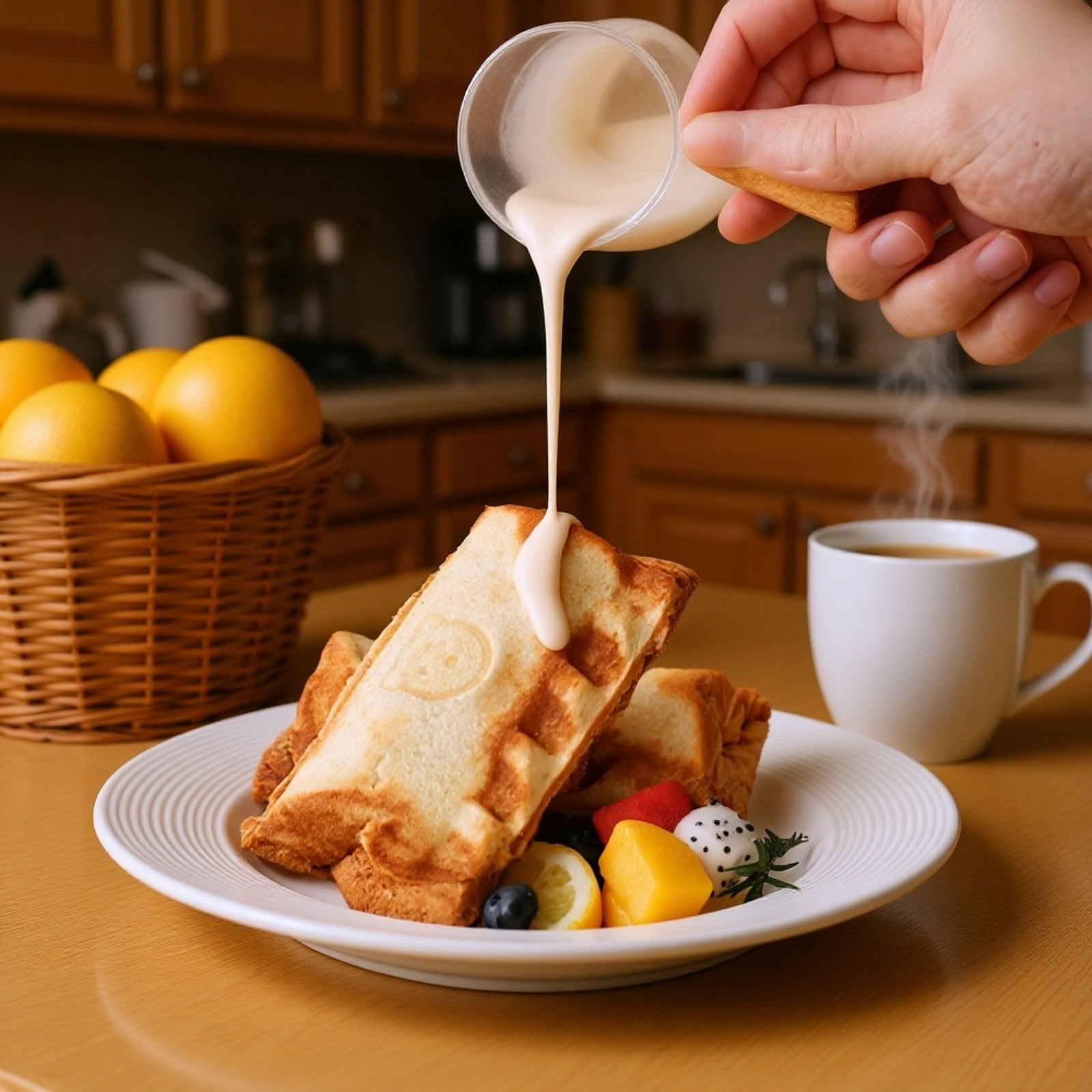Non-stick hot press sandwich toaster