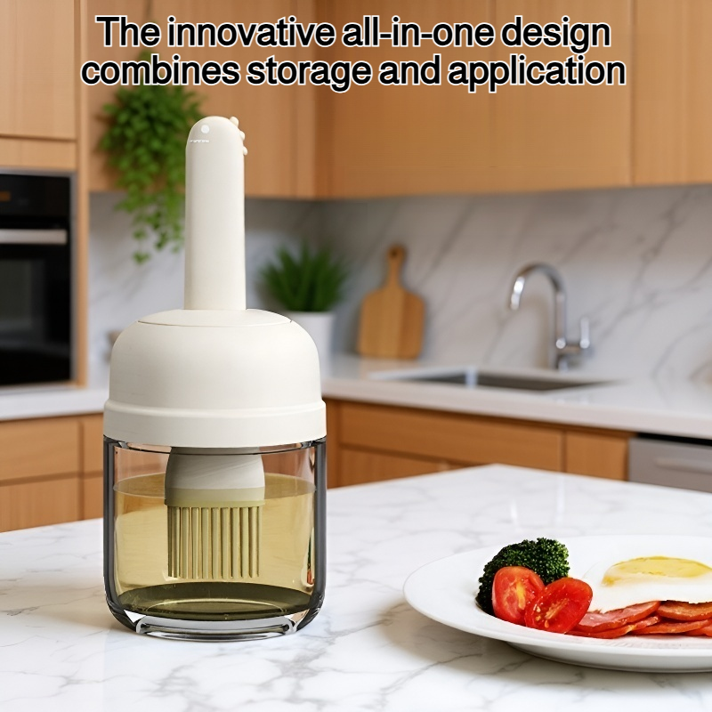 High-temperature integrated oil brush can