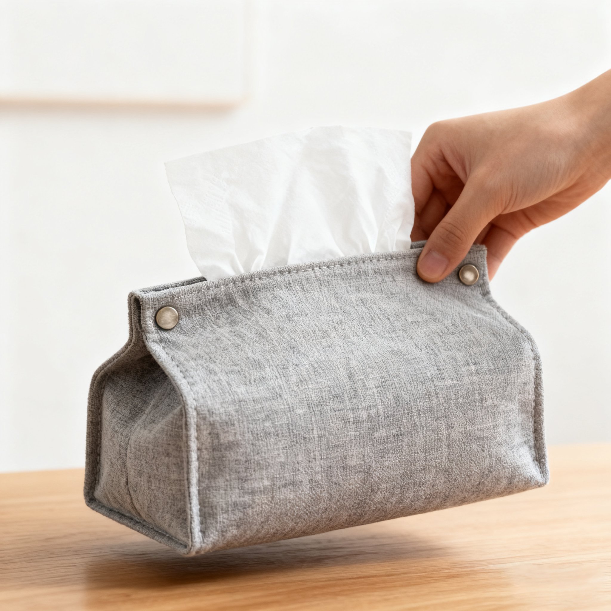 고급 원단으로 제작된 티슈 케이스